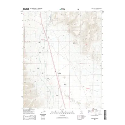2015 Map of Coso Junction, 2015 Print