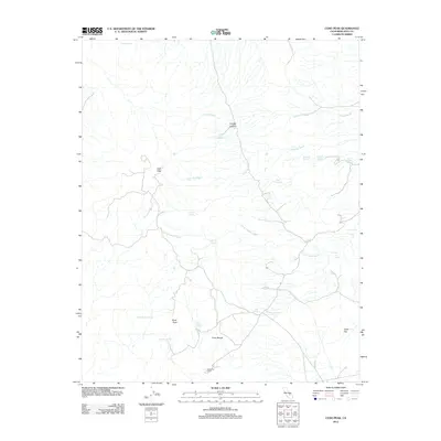2012 Map of Coso Peak, 2012 Print