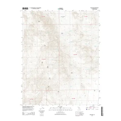 2015 Map of Coso Peak, 2015 Print