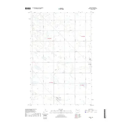 2017 Map of Coteau, 2017 Print