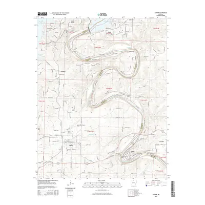 2014 Map of Cotter, 2014 Print
