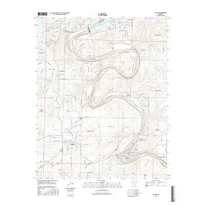 2017 Map of Cotter, 2017 Print