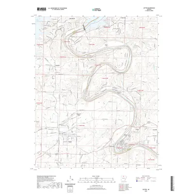 2020 Map of Cotter, 2020 Print