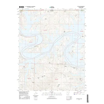 2017 Map of Cotter NW, 2017 Print
