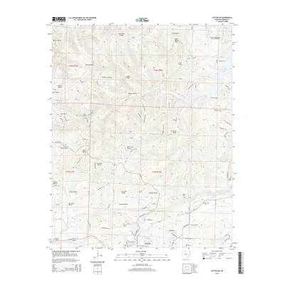 2014 Map of Cotter SW, 2014 Print