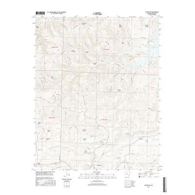 2017 Map of Cotter SW, 2017 Print