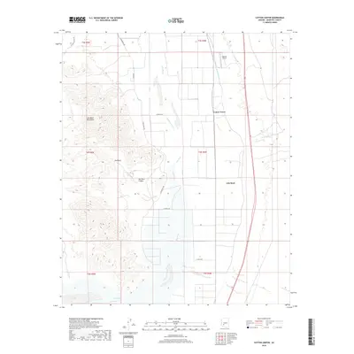 2018 Map of Cotton Center, 2018 Print
