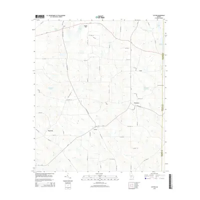 2014 Map of Cotton, 2014 Print