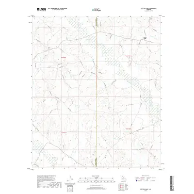 2018 Map of Cotton Plant, 2018 Print