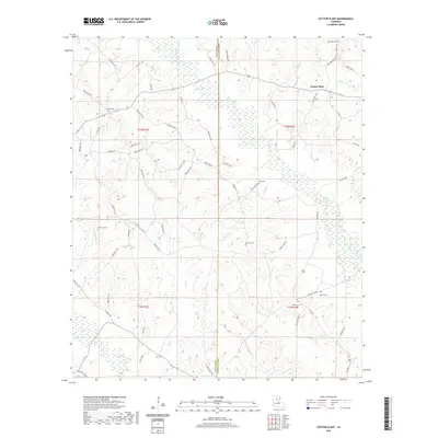 2020 Map of Cotton Plant, 2020 Print