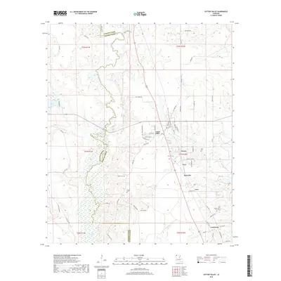 2018 Map of Cotton Valley, 2018 Print