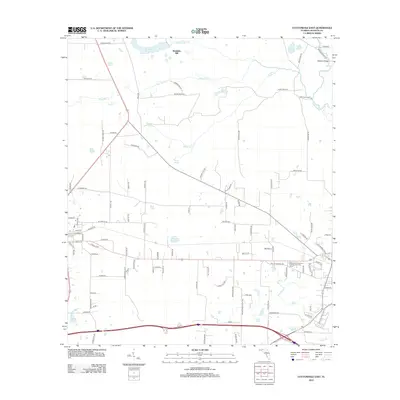 2012 Map of Cottondale East, 2012 Print