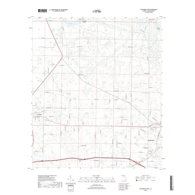 2018 Map of Cottondale East, 2018 Print