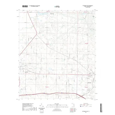 2021 Map of Cottondale East, 2021 Print