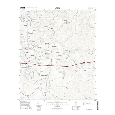 2014 Map of Cottondale, 2014 Print