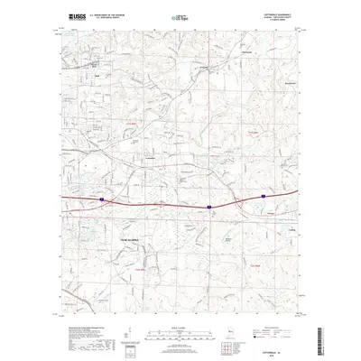 2018 Map of Cottondale, 2018 Print