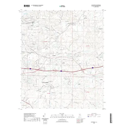 2020 Map of Cottondale, 2020 Print