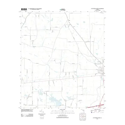 2012 Map of Cottondale West, 2012 Print