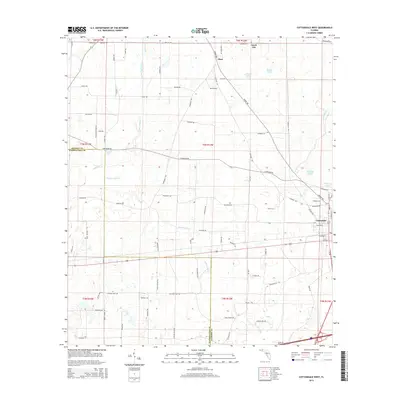 2015 Map of Cottondale West, 2015 Print