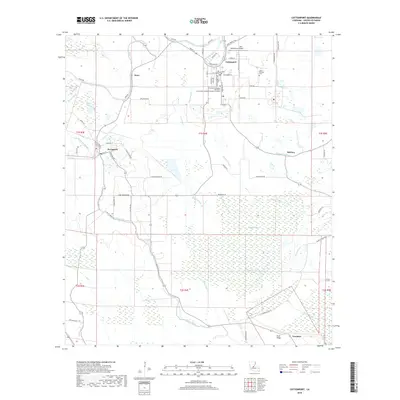 2018 Map of Cottonport, 2018 Print