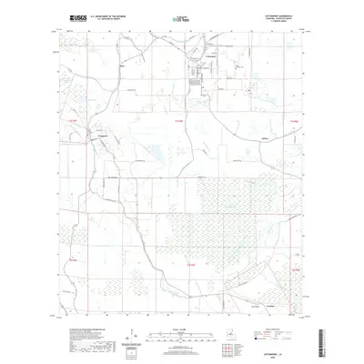 2020 Map of Cottonport, 2020 Print