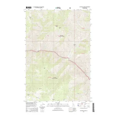 2017 Map of Cottontail Point, 2017 Print
