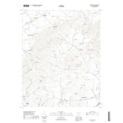 2019 Map of Cottontown, 2019 Print