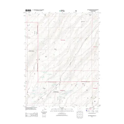 2013 Map of Cottonwood Basin, 2013 Print
