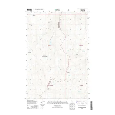 2013 Map of Cottonwood Butte, 2013 Print