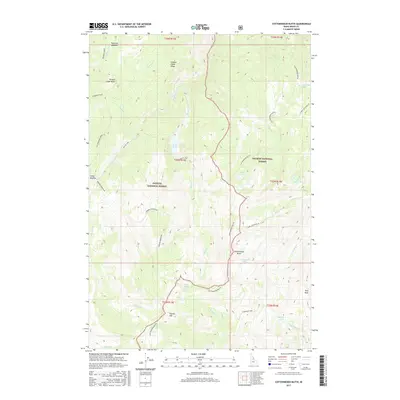 2017 Map of Cottonwood Butte, 2017 Print