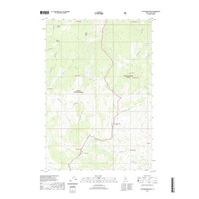 2020 Map of Cottonwood Butte, 2020 Print