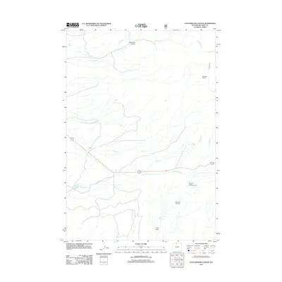 2012 Map of Cottonwood Canyon, 2012 Print
