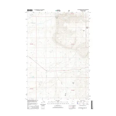 2015 Map of Cottonwood Canyon, 2015 Print