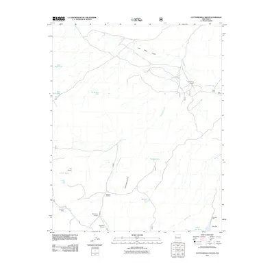 2011 Map of Cottonwood Canyon, 2011 Print
