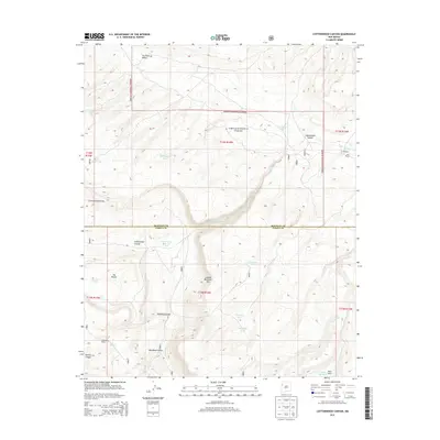 2013 Map of Cottonwood Canyon, 2013 Print