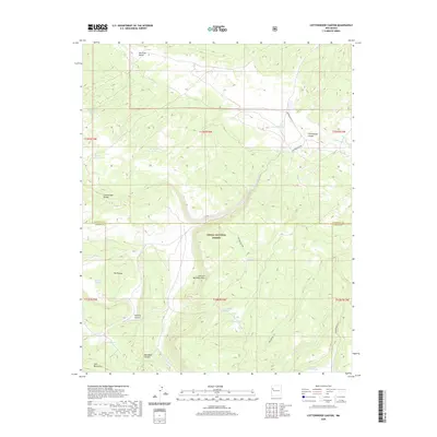 2020 Map of Cottonwood Canyon, 2020 Print
