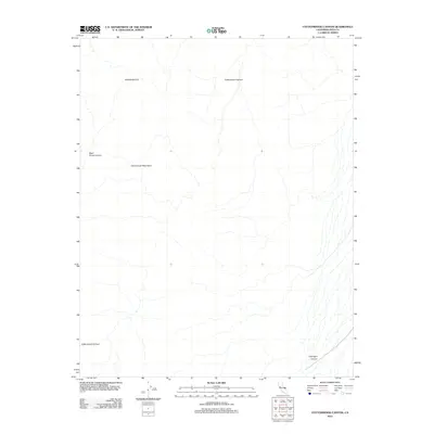 2012 Map of Cottonwood Canyon, 2012 Print