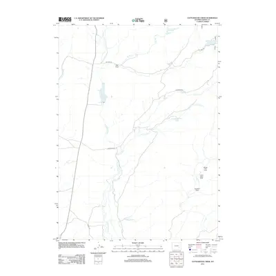 2012 Map of Cottonwood Creek, 2012 Print