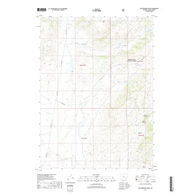2017 Map of Cottonwood Creek, 2017 Print
