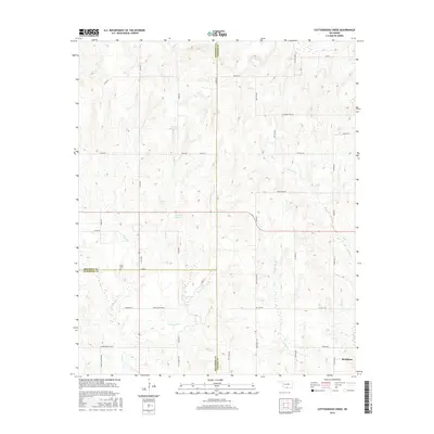 2016 Map of Cottonwood Creek, 2016 Print