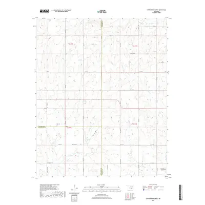 2018 Map of Cottonwood Creek, 2018 Print