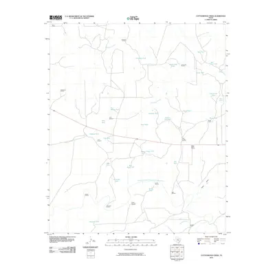 2010 Map of Cottonwood Creek, 2010 Print