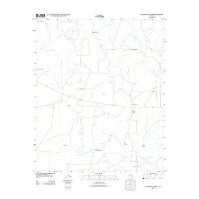 2012 Map of Cottonwood Creek, 2012 Print