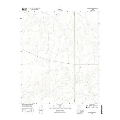 2016 Map of Cottonwood Creek, 2016 Print