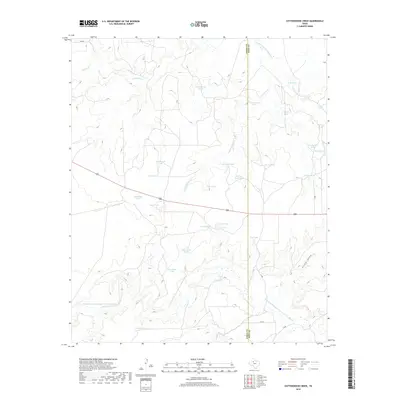 2019 Map of Cottonwood Creek, 2019 Print