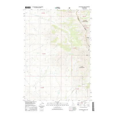 2017 Map of Cottonwood Creek, 2017 Print