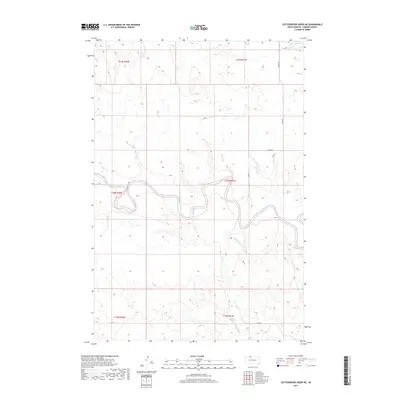 2017 Map of Cottonwood Creek NE, 2017 Print