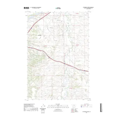 2023 Map of Cottonwood Creek, 2023 Print