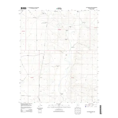 2013 Map of Cottonwood Draw, 2013 Print