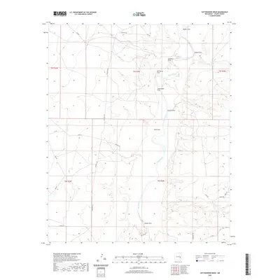 2020 Map of Cottonwood Draw, 2020 Print